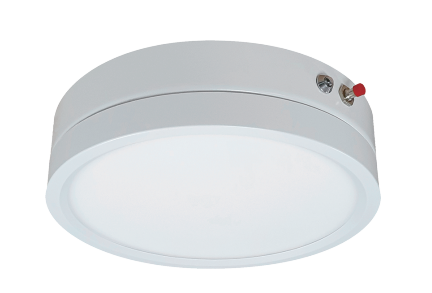 Royal Pacific 7-in 15W LED Flush Mount Emergency Battery Back-up, 120V, 3000K White