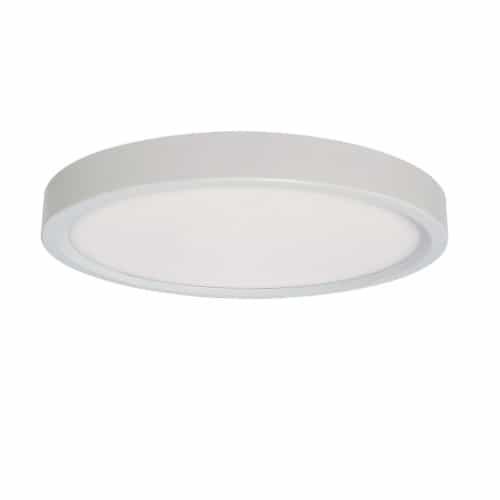 Royal Pacific 15.5W 7-in LED Slim Round Disk, Dimmable, 90CRI, Selectable CCT, White