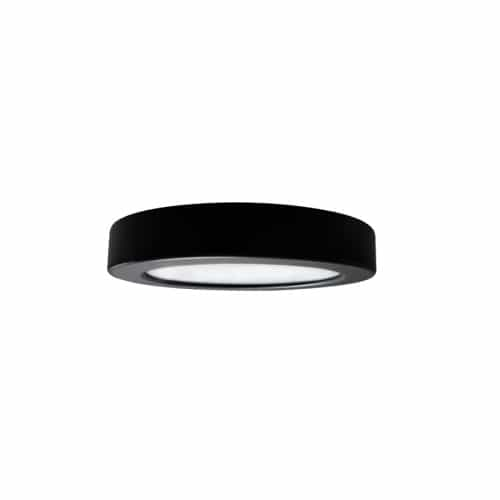 Royal Pacific 7-in 14W LED Retrofit Slim Disk Light, Round, 1050lm, 120V, 3000K, BLK