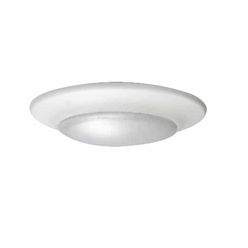 Royal Pacific 6-in 15W LED Low Profile Disk Light, 80 CRI, 120V, Selectable CCT, WHT