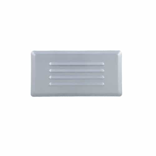 Royal Pacific 5W LED Outdoor Step Light, Louver, 60 lm, 120V, 3000K, Aluminum