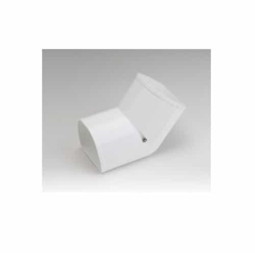 Rectorseal 3.5-in Fortress Lineset Cover Vertical Ell, Inside, 45 Degree, White