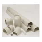 12-ft Fortress Lineset Cover Wall Duct Kit, 4.5-in, Ivory