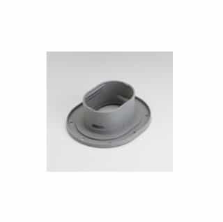 4.5-in Fortress Lineset Cover Wall Flange, Gray
