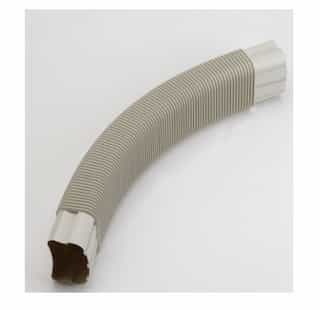 Rectorseal 5.5-in Slimduct Lineset Cover Flexible Ell, Ivory