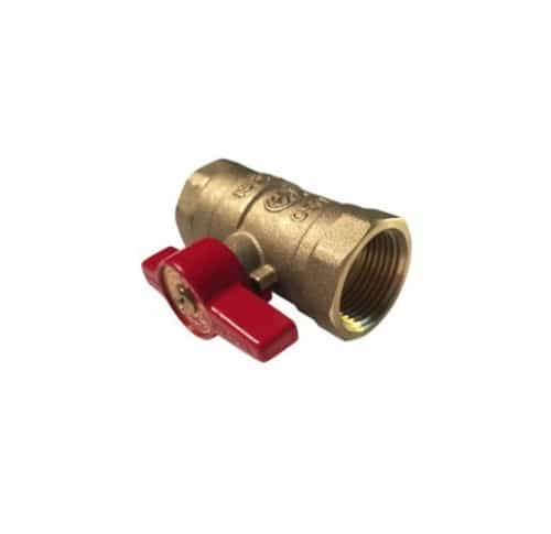 Rectorseal Straight Ball Gas Valve w/ Standard Port, 1/2-in FIP & 1/2-in FIP