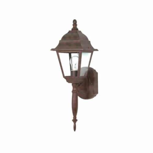 Nuvo 60W Briton Wall Lantern w/ Clear Seed Glass, 1 Light, Old Bronze