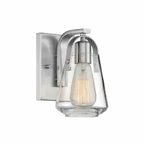 Nuvo 60W Skybridge Series Vanity Light w/ Clear Glass, Brushed Nickel