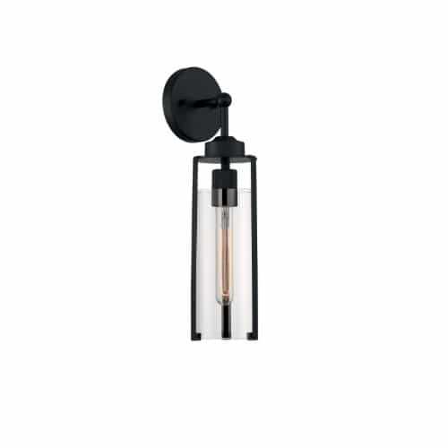 Nuvo 60W Marina Series Wall Sconce, E26, Matte Black