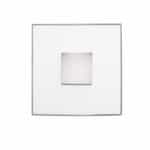 13" 26W LED Square Flush Mount Ceiling Light, Dimmable, 1600 lm, 3000K, Polished Nickel