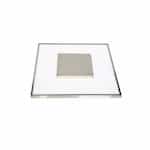 13" 26W LED Square Flush Mount Ceiling Light, Dimmable, 1600 lm, 3000K, Brushed Nickel