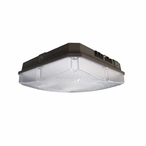 Nuvo 60W LED Canopy Light, Dimmable, 7200 lm, 4000K, Bronze