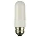Satco 8W LED T10 Bulb, Dimmable, E26, 120V, 860 lm, 4000K, Frosted