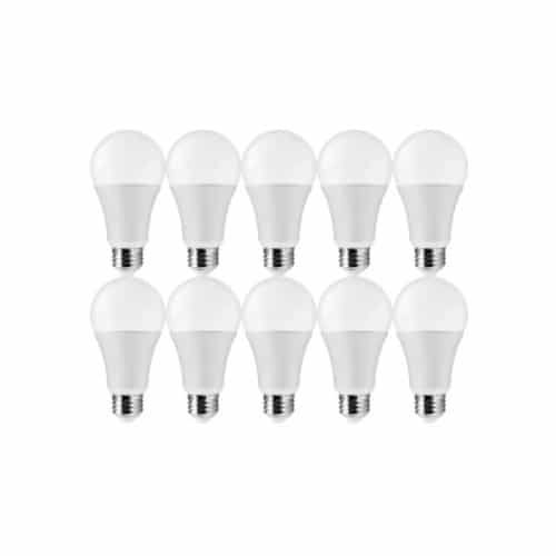 Satco 14W LED A19 Bulb, E26, 1600 lm, 120V, 5000K, White, Contactor Pack