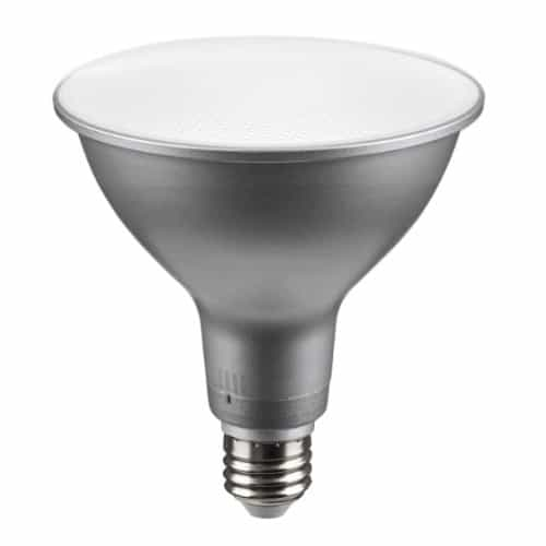 Satco 15.5W LED PAR38 Bulb, 40 D, 1400lm, 120V, SelectableCCT, Silver