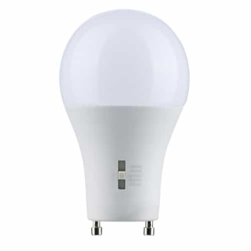 Satco 8.8W LED A19 Bulb, GU24 Base, 90CRI, 120V, SelectableCCT, White
