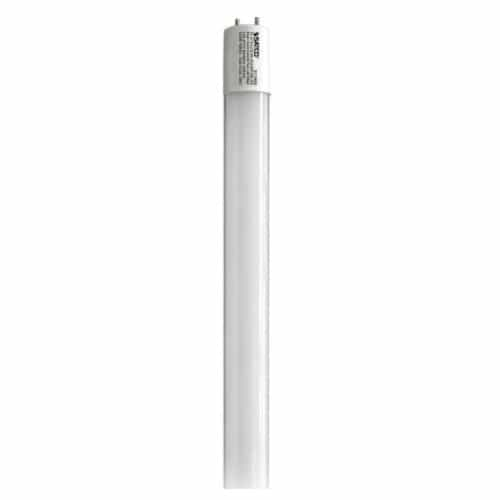 Satco 4-ft 10.5W LED T8 Tube, G13, Ballast Bypass, Single/Double End, 3500K