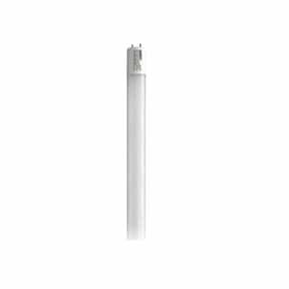 T8 LED Tube, 3ft, Frosted, Bypass, Type B, 12W, Single Ended, 1400