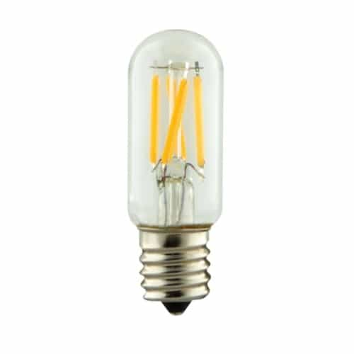 Satco 3.5W LED T7 Bulb, E17, 350 lm, 120V, Clear, 3000K