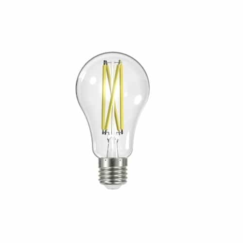 Satco 12.5W LED A19 Bulb, Dimmable, E26, 1500 lm, 120V, 2700K, Clear
