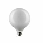 Satco 4.5W LED G40 Bulb, Dimmable, E26, 350 lm, 120V, 2700K, White