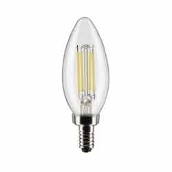 Satco 5.5W LED B11 Bulb, Dimmable, E12 Base, 500 lm, 120V, 2700K