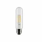 5.5W LED T10 Bulb, Dimmable, E26, 450 lm, 120V, 2700K, Clear