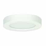 10.5W Round 5.5 Inch LED Flush Mount, Dimmable, 4000K, White