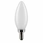 3W LED B11 Bulb, E12 Base, 90CRI, 200 lm, 120V, 2700K, Frosted, 2PK
