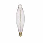 Satco 4W LED BT38 Bulb, Clear Filament, Dimmable, 2150K
