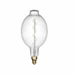 Satco 4W LED BT26 Bulb, Clear Filament, Dimmable, 2150K