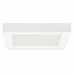 Satco 13.5W Round 7 Inch LED Flush Mount, Dimmable, 3000K, 90 CRI, White