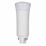 Satco 9W LED PL Bulb, 4-Pin Vertical Ballasts, 3000K, 1050 Lumens