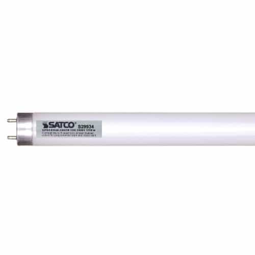Satco 4-ft 12W LED T8 Tube, Ballast Compatible, Dimmable, G13, 1700 lm, 3500K