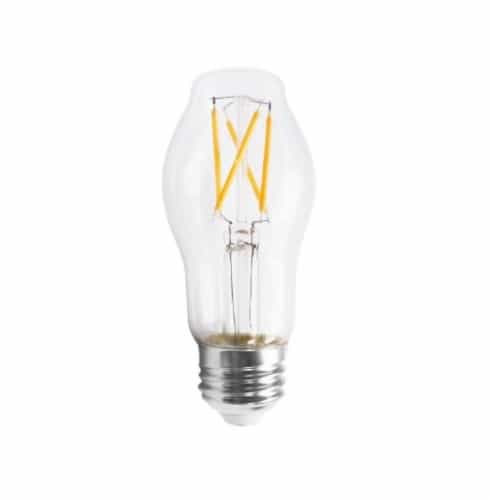 Satco 5.5W LED BT15 Bulb, 40W Inc. Retrofit, E26, 500 lm, 120V, 2700K, Clear