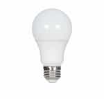 Satco 9.5W LED A19 Bulb, 60W Inc. Retrofit, E27, 830 lm, 120V, 3000K, Frosted White