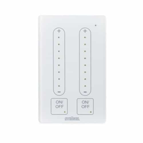 Steinel DCS Dimming Wall Switch, 2 Zone, White