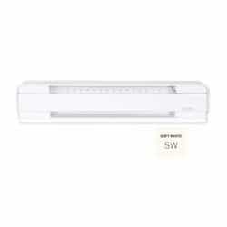 1500W 6-ft Electric Baseboard Heater, 250 Sq Ft, 5119 BTU/H, 240V, Soft White