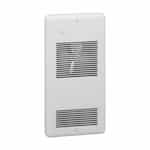 1500W Pulsair Wall Fan Heater, 208 V, Double Pole Thermostat, White