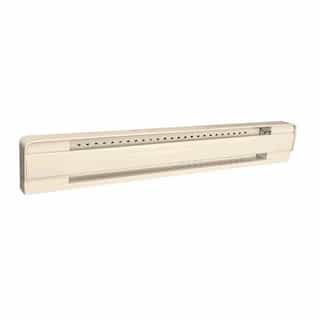 11251500 W Almond Baseboard Electric Convection Heater, 208240V