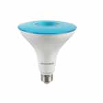 9W LED PAR38 Bulb, E26, 80+ CRI, 120V, Blue