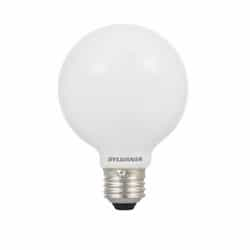 LEDVANCE Sylvania 8W TruWave LED G25 Bulb, Dimmable, E26, 800 lm, 120V, 2700K, Frosted