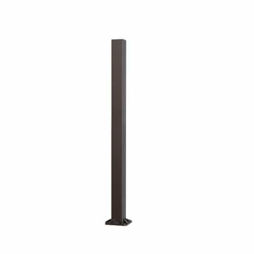 LEDVANCE Sylvania 30-ft Square Straight Pole, 7 Gauge, 5-in Square, Bronze