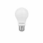 6W LED A19 Bulb, 0-10V Dimmable, E26, 470 lm, 120V, 5000K