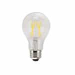 TCP Lighting 8W LED A19 Bulb, Dimmable, E26, 800 lm, 120V, 5000K, Clear