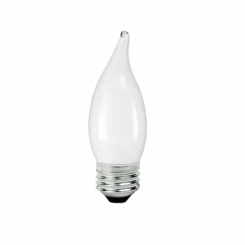 TCP Lighting 5W LED F11 Bulb, Dimmable, E26, 500 lm, 120V, 5000K, Frosted