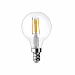 4W LED G16 Bulb, Dimmable, E12, 350 lm, 120V, 2400K, Clear