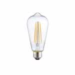 4.5W LED ST19 Bulb, Dimmable, E26, 340 lm, 120V, 2700K