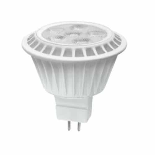 TCP Lighting 6.5W LED MR16 Bulb, Dimmable, Flood Beam, GU5.3, 430 lm, 12V, 2700K