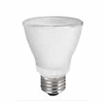 7W LED PAR20 Bulb, Dimmable, E26, 120V, 625 lm, 3000K